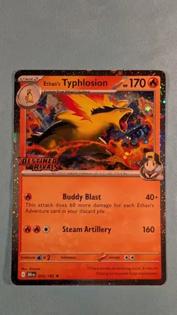 Pokemon TCG Ethan's Typhlosion 34/182 Destined Rivals Stamped Promo - Image 2