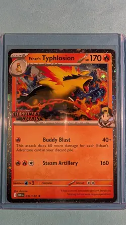Pokemon TCG Ethan's Typhlosion 34/182 Destined Rivals Stamped Promo - Image 4