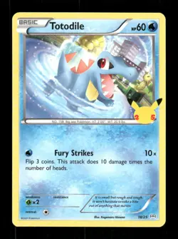 Pokemon McDonald's 25th Anniversary Promos #018/025 Totodile Promo - Image 1