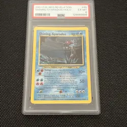 2001 POKEMON NEO REVELATION #65 SHINING GYARADOS-HOLO PSA 6 - Image 2
