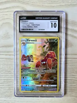 Parasect TG01/TG30 Lost Origin Pokemon Trainer Gallery Holo CGC 10 Gem Mint - Image 1