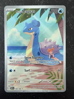 Pokemon TCG Misty's Lapras Destined Rivals 194/182 Illustration Rare - Image 1