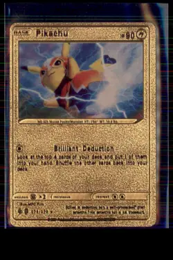 FAKE GOLD Custom Pokemon Pikachu Libre Vinyl NM - Image 1