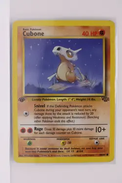 Pokemon ~ Jungle 1st Edition ~ Cubone ~ MP ~ #50 - Image 1