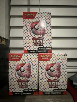3 box Pokemon 151 Booster Bundle New Sealed English Edition - Image 1