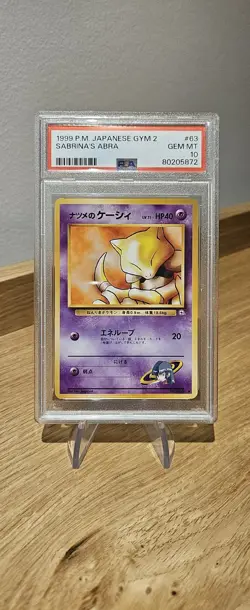 Sabrina`s Abra #63 / Japanese GYM 2 / 1999 Pokemon / PSA 10 - Image 1