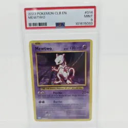 Pokemon 2023 Mewtwo Holo Classic Collection PSA 9 Mint - Image 1