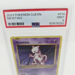 Pokemon 2023 Mewtwo Holo Classic Collection PSA 9 Mint - Image 2
