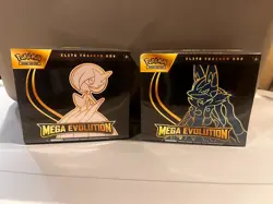 Pokemon TCG Mega Evolution ETB: Mega Lucario And Mega Gardevoir 2 pair/pack - Image 1