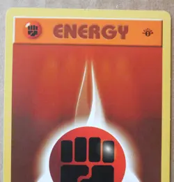 Fighting Energy 97/102 1st Edition "Shadowless" Non-Holo Base Set Pokemon LP - Image 2