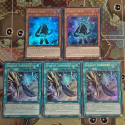 2 x Spright Blue BLTR-EN075 & 3 x Smashers BLMR-EN098 Ultra Yugioh Mint - Image 1