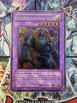 Evil Hero Lightning Golem GLAS-EN039 Ultimate Rare Unlimited LP - Image 1