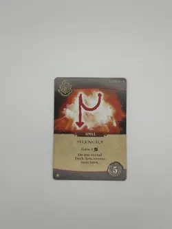 Harry Potter Hogwarts Battle Board Game Silencio Spell USAopoly Promo Card - Image 1