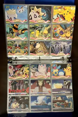 TOPPS POKEMON THE MOVIE 2000 - COMPLETE NON FOIL CARD SET Blue logo - Image 1