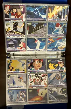 TOPPS POKEMON THE MOVIE 2000 - COMPLETE NON FOIL CARD SET Blue logo - Image 3