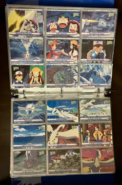 TOPPS POKEMON THE MOVIE 2000 - COMPLETE NON FOIL CARD SET Blue logo - Image 4