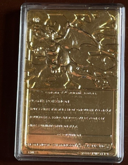 POKEMON Charizard #06 23k Gold Plated Card Vintage 1999 Burger King Promo - Image 2