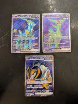 3 x Full Art EX Pokemon Card Bundle (Temporal Forces Set, NM) - Image 1
