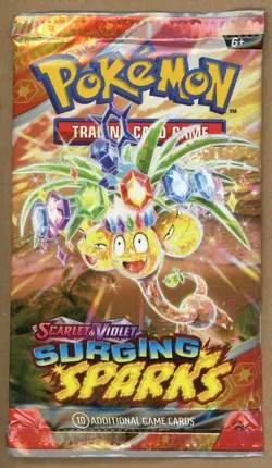 Pokemon TCG Surging Sparks Booster Pack - 10 Cards Factory Sealed PIKACHUU - Image 1