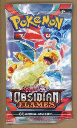 Pokemon TCG Obsidian Flames Booster Pack - 10 Cards Factory Sealed CHARIZARDU - Image 1