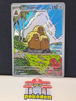 Alolan Dugtrio 208/191 Illustration Rare Surging Sparks Pokemon Card NM - Image 1