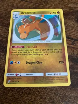 Dragonite 119/181 Sun & Moon Team Up Holo Rare Pokemon Card Pokemon TCG - Image 1