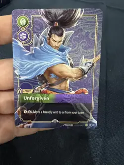 Riftbound YASUO Unforgiven METAL Card Houston Prize Wall Exclusive Promo - Image 1