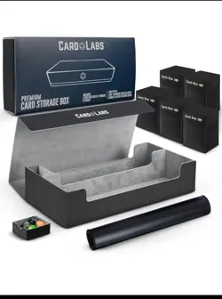 Premium Trading Card Game Deck Storage Box Blue - Image 1