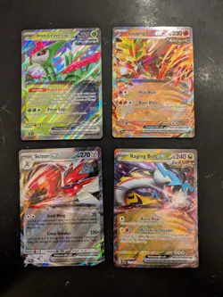 4 x EX Pokemon Card Bundle (Temporal Forces Set, NM) - Image 1