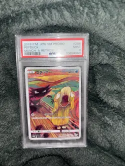 Pokemon Munch the Scream Psyduck Card 286/Sm-p Promo PSA 9 - Image 2