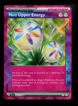 Neo Upper Energy 162/162 Ace Spec Temporal Forces 2024 Pokemon Card TCG - Image 1