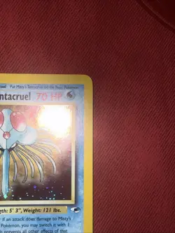 1st Edition Misty's Tentacruel Rare Holo Gym Heroes 10/132 Pokemon Card WOTC NM- - Image 2