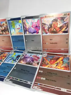 Mega Evolution Pokemon TCG English 8 Card reverse Holo Lot Evolution Line - Image 3