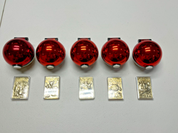 1999 Pokemon 23 K Gold Plated Pokemon Cards Set of 5 in Pokeball Cases - Image 2