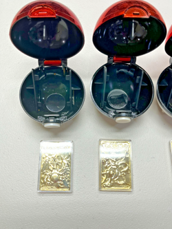 1999 Pokemon 23 K Gold Plated Pokemon Cards Set of 5 in Pokeball Cases - Image 3