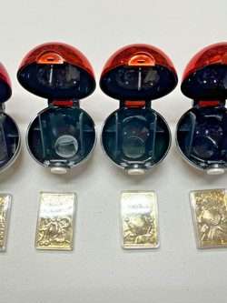 1999 Pokemon 23 K Gold Plated Pokemon Cards Set of 5 in Pokeball Cases - Image 4