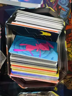 Pokemon Tins Fill w/ ETB Dice/Extras/Markers/Coins Charizard Playmat + 15 Cards - Image 4