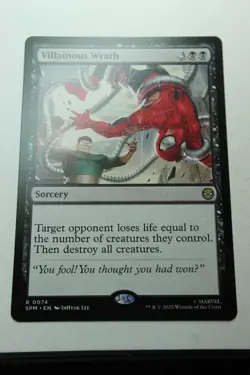 MTG Villainous Wrath x1- -Marvel's Spider-Man-Near Mint - Image 1