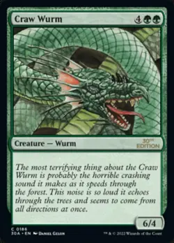 1x Craw Wurm - Modern Frame - (NM-Mint) 30th Anniversary Edition - MTG Seattle - Image 1