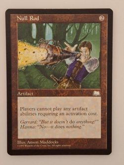 MTG Null Rod - Weatherlight 1997 (LP) - Image 1