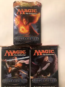2014 Core Set MTG Booster Pack x 3 New Sealed Condition (RG) 040525.14 4RCards - Image 1