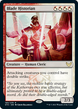 Blade Historian - X1 - Strixhaven: School of Mages - R165/275 -4RCards - Image 1