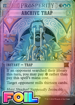 x1 Archive Trap OTP Breaking News MTG 7 FOIL RARE M/NM 1x - Image 1