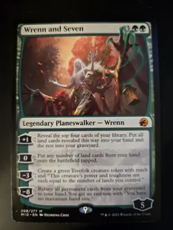 Wrenn and Seven NM Innistrad: Midnight Hunt MTG FREE SHIPPING - Image 1