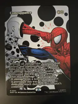 Comeuppance NM BORDERLESS Marvel Universe MTG FREE SHIPPING - Image 1