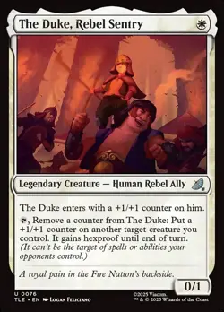 1x - The Duke, Rebel Sentry - #76 - Avatar: Eternal - CUC NM MTG - Image 1