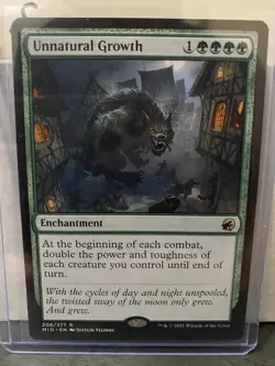MTG Unnatural Growth - Innistrad: Midnight Hunt | NM 206/277 - Image 1