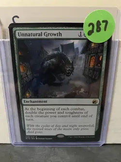 MTG Unnatural Growth - Innistrad: Midnight Hunt | NM 206/277 - Image 3