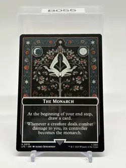 MTG - MONARCH TREASURE DOUBLE SIDED TOKEN - Lord of the Rings Commander - Image 1