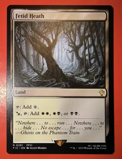 MTG, MAGIC: FETID HEATH, FIC, RARE, 0391 - NM - REGULAR FINISH - Image 1